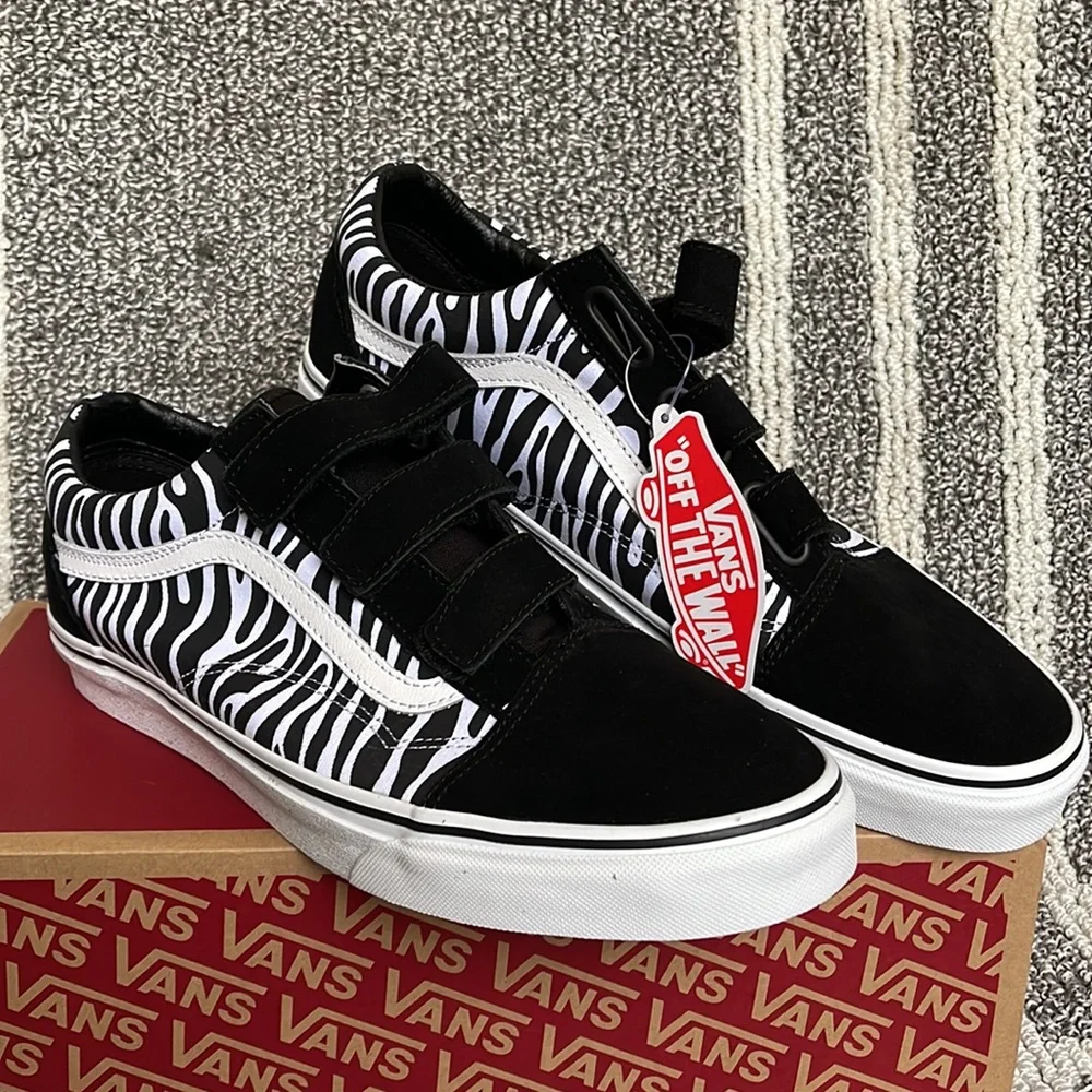 Vans Old Skool V Suede/Canvas Black/Zebra WMNS - Picture 5 of 16